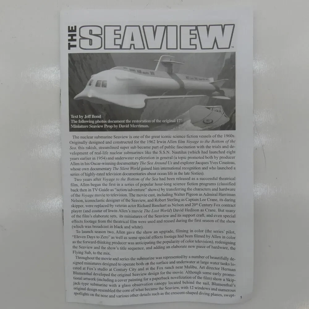 2008 Moebius Models Seaview Sub Marine Model Kit Voyage to the Bottom of the Sea